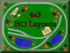 See all the 4x3 HO scale model train sets layouts krafttrains.com can offer you. Build your dream 4x3 HO scale model railroad that you always you wanted. So start with KraftTrains.com and see how to start building your own 4x3 HO scale train set layout.