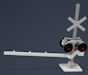 Download the .stl file and 3D Print your own Railroad Crossing Gate HO scale model for your model train set.