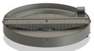 Download the .stl file and 3D Print your own Turntable HO scale model for your model train set.