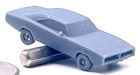 Download the .stl file and 3D Print your own 69 Charger N scale model for your model train set.