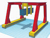 Download the .stl file and 3D Print your own Container Crane N scale model for your model train set from www.krafttrains.com.