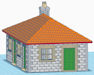 Download the .stl file and 3D Print your own Little Station N scale model for your model train set from www.krafttrains.com.