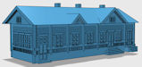 Download the .stl file and 3D Print your own Train Station N scale model for your model train set from www.krafttrains.com.