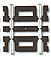 Atlas HO-CODE 100 TRACK ASSORTMENT Item# 0847. 12 pieces in all.
Twelve pieces of track in all. Includes 2 each of 6 short pieces: 3/4", 1", 1 1/4", 1 1/2", 2" and 2 1/2".