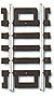 Atlas HO-CODE 100 TRACK ASSORTMENT Item# 0847. 12 pieces in all.
Twelve pieces of track in all. Includes 2 each of 6 short pieces: 3/4", 1", 1 1/4", 1 1/2", 2" and 2 1/2".