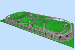 Image of model railroad layouts designed with Scarm Simple Computer Aided Railway Modeller. Download the software for easy and precise design of model train layouts and railroading track plans with SCARM (Simple Computer Aided Railway Modeller).
With SCARM (Simple Computer Aided Railway Modeller) Download the Software you can easily create the layout of your dreams. Just download the setup package, install it and start editing your first track plan.