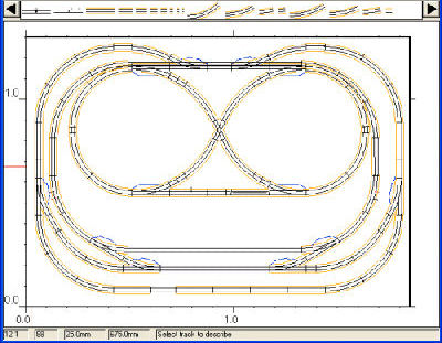 XTrackCAD is a CAD program for designing model railroad layouts.
Design layouts in any scale and gauge,
Use the predefined libraries for many popular brands of turnouts to help you get started easily,
Add your own favorite components,
Manipulate track much like you would with actual flex-track to modify, extend and join tracks and turnouts,
Test your design by running trains, including picking them up and moving them with the mouse.
At any point you can print the design in a scale of your choice. When printed in 1:1 scale the printout can be used as a template for laying the track to build your dream layout.
Learning XTrackCAD is made easy with the extensive on-line help and demonstrations.