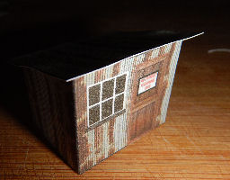 Build Your Own Free Printable Metal Storage Sheds (HO Scale)