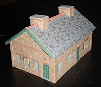 Make your own free printable engineering shed offices HO scale at www.KraftTrains.com. Just download the free PDF file, print the PDF file onto 110 lb. printable card stock and build. This HO scale free printable engineering shed offices was curated by Wordsworth www.wordsworthmodelrailway.co.uk.