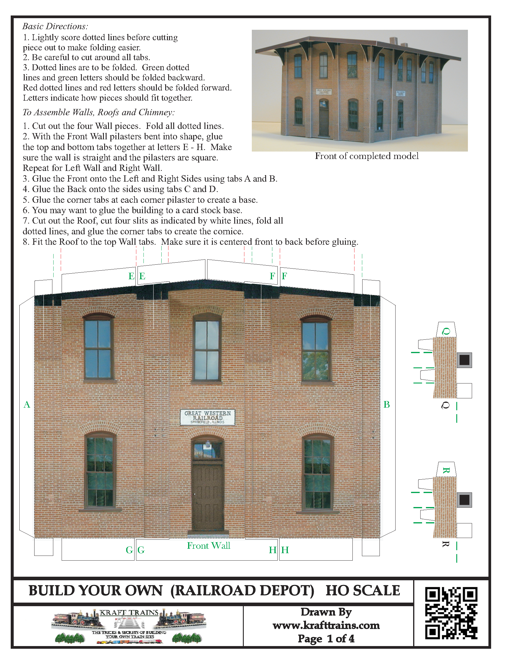 Ho Scale Structures Printable Designs Designing Buildings On The