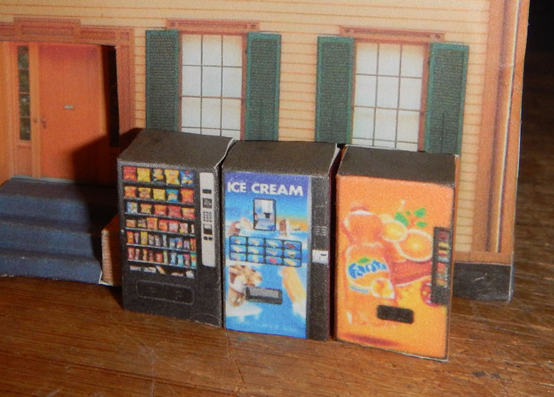 Download your N Scale Vending Machines 17 Different Types. Make your own printable N Scale Vending Machines 17 Different Types for your N scale model railroading train set experience. Download your free model train set Vending Machines for your N scale model train set at www.krafttrains.com