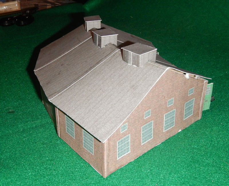 Building your own Free Printable N Scale 3 Bay Model Train Set Roundhouse for your model railroad. Free printable train set structures N Scale 3 Bay Mode Roundhouse. Print your own N Scale 3 Bay Model Train Set Roundhouse with a free PDF file download molding enjoyment.