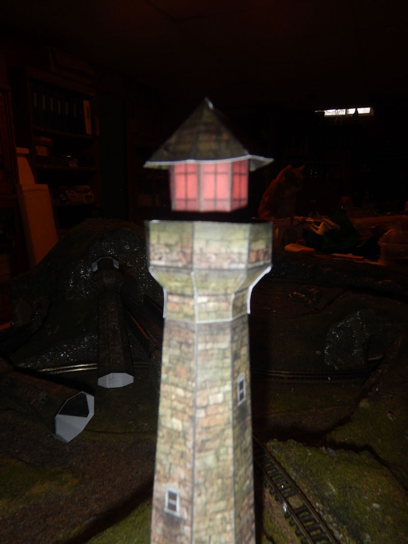 This free PDF printable n scale stone lighthouse templates that you cut out and fold to build your n scale stone lighthouse models, and includes instructions for folding your n scale stone lighthouse models. Build your own structures with krafttrains.com for your n scale model train set stone lighthouse.