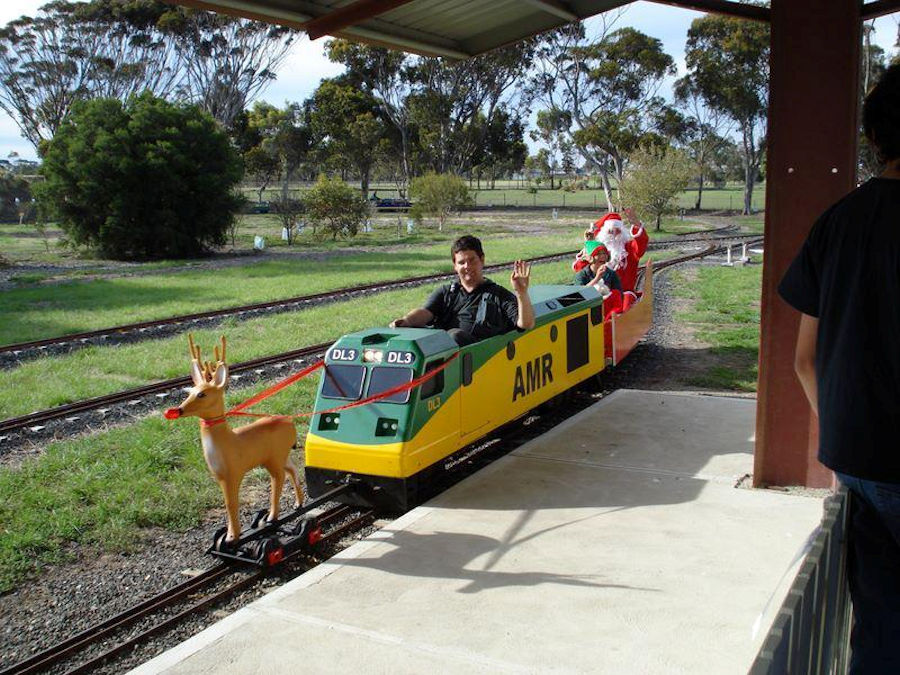 The Altona Miniature Railway (AMR) is a hobby club run by members that provide miniature train rides on scaled steam and diesel engines (5″ and 7 1/4″ gauge), over our 1.5 km length track in Altona Australia. Membership with Altona Miniature Railway is available to anyone who is interested in trains, scale model railroading, engineering, gardening or being involved in the local community. Altona Miniature Railway is a family friendly club that welcomes new members and their families. 