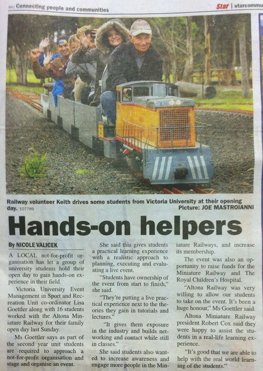 The Altona Miniature Railway (AMR) is a hobby club run by members that provide miniature train rides on scaled steam and diesel engines (5″ and 7 1/4″ gauge), over our 1.5 km length track in Altona Australia. Membership with Altona Miniature Railway is available to anyone who is interested in trains, scale model railroading, engineering, gardening or being involved in the local community. Altona Miniature Railway is a family friendly club that welcomes new members and their families. 