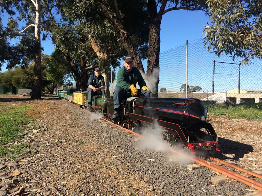 The Altona Miniature Railway (AMR) is a hobby club run by members that provide miniature train rides on scaled steam and diesel engines (5″ and 7 1/4″ gauge), over our 1.5 km length track in Altona Australia. Membership with Altona Miniature Railway is available to anyone who is interested in trains, scale model railroading, engineering, gardening or being involved in the local community. Altona Miniature Railway is a family friendly club that welcomes new members and their families. 