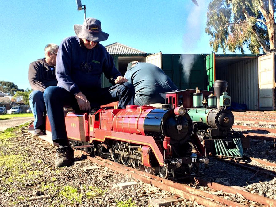 The Altona Miniature Railway (AMR) is a hobby club run by members that provide miniature train rides on scaled steam and diesel engines (5″ and 7 1/4″ gauge), over our 1.5 km length track in Altona Australia. Membership with Altona Miniature Railway is available to anyone who is interested in trains, scale model railroading, engineering, gardening or being involved in the local community. Altona Miniature Railway is a family friendly club that welcomes new members and their families. 