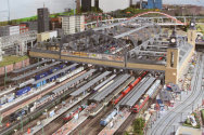 Miniatur Wunderland, Hamburg Germany the largest model railroad in the world and one of Germany's most successful leisure tourist attractions in Hamburg Germany.