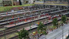 Miniatur Wunderland, Hamburg Germany the largest model railroad in the world and one of Germany's most successful leisure tourist attractions in Hamburg Germany.