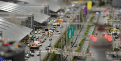 Miniatur Wunderland, Hamburg Germany the largest model railroad in the world and one of Germany's most successful leisure tourist attractions in Hamburg Germany.