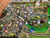 Miniatur Wunderland, Hamburg Germany the largest model railroad in the world and one of Germany's most successful leisure tourist attractions in Hamburg Germany.