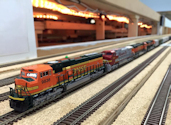 Welcome to the Los Angeles N-Scale Association, operators of East Valley Lines Model Railroad located since 1979 in the Travel Town Museum at Griffith Park. View pitchers of the East Valley Lines N Scale Model Railroad and see what they have done to their N scale layout. They operate one of the largest N-Scale layouts in the world. This is just a brief trip on the East Valley Lines' trackage. As you observe closely, there are lots of details to enjoy. This is truly a labor of love, involving countless hours, money and the talents of the many N-Scale modelers dedicated to the memory of great railroads. Brought to you to by www.krafttrains.com