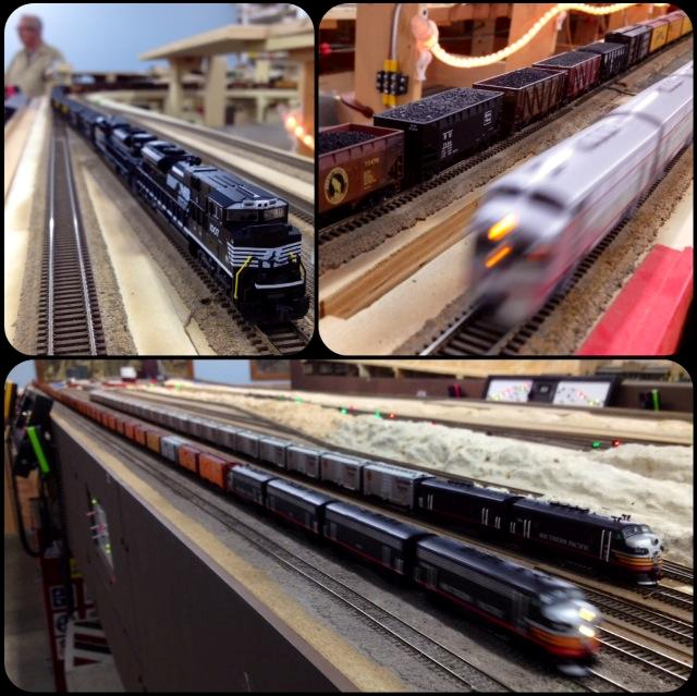 Welcome to the Los Angeles N-Scale Association, operators of East Valley Lines Model Railroad club located since 1979 in the Travel Town Museum at Griffith Los Angeles, California. View pitchers of the East Valley Lines N Scale Model Railroad club and see what they have done to their N scale layout. They operate one of the largest N-Scale layouts in the world. This is just a brief trip on the East Valley Lines' trackage. As you observe closely, there are lots of details to enjoy. This is truly a labor of love, involving countless hours, money and the talents of the many N-Scale modelers dedicated to the memory of great railroads. Brought to you to by www.krafttrains.com