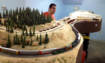 Welcome to the Los Angeles N-Scale Association, operators of East Valley Lines Model Railroad located since 1979 in the Travel Town Museum at Griffith Park. View pitchers of the East Valley Lines N Scale Model Railroad and see what they have done to their N scale layout. They operate one of the largest N-Scale layouts in the world. This is just a brief trip on the East Valley Lines' trackage. As you observe closely, there are lots of details to enjoy. This is truly a labor of love, involving countless hours, money and the talents of the many N-Scale modelers dedicated to the memory of great railroads. Brought to you to by www.krafttrains.com