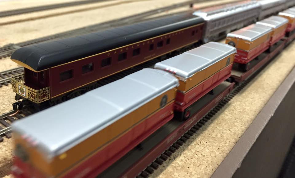 Welcome to the Los Angeles N-Scale Association, operators of East Valley Lines Model Railroad club located since 1979 in the Travel Town Museum at Griffith Los Angeles, California. View pitchers of the East Valley Lines N Scale Model Railroad club and see what they have done to their N scale layout. They operate one of the largest N-Scale layouts in the world. This is just a brief trip on the East Valley Lines' trackage. As you observe closely, there are lots of details to enjoy. This is truly a labor of love, involving countless hours, money and the talents of the many N-Scale modelers dedicated to the memory of great railroads. Brought to you to by www.krafttrains.com