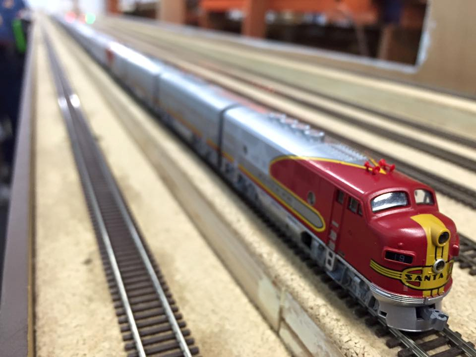 Welcome to the Los Angeles N-Scale Association, operators of East Valley Lines Model Railroad club located since 1979 in the Travel Town Museum at Griffith Los Angeles, California. View pitchers of the East Valley Lines N Scale Model Railroad club and see what they have done to their N scale layout. They operate one of the largest N-Scale layouts in the world. This is just a brief trip on the East Valley Lines' trackage. As you observe closely, there are lots of details to enjoy. This is truly a labor of love, involving countless hours, money and the talents of the many N-Scale modelers dedicated to the memory of great railroads. Brought to you to by www.krafttrains.com