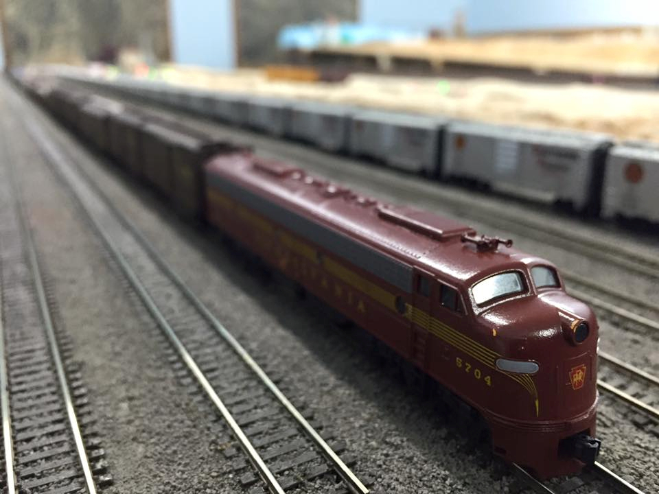 Welcome to the Los Angeles N-Scale Association, operators of East Valley Lines Model Railroad club located since 1979 in the Travel Town Museum at Griffith Los Angeles, California. View pitchers of the East Valley Lines N Scale Model Railroad club and see what they have done to their N scale layout. They operate one of the largest N-Scale layouts in the world. This is just a brief trip on the East Valley Lines' trackage. As you observe closely, there are lots of details to enjoy. This is truly a labor of love, involving countless hours, money and the talents of the many N-Scale modelers dedicated to the memory of great railroads. Brought to you to by www.krafttrains.com