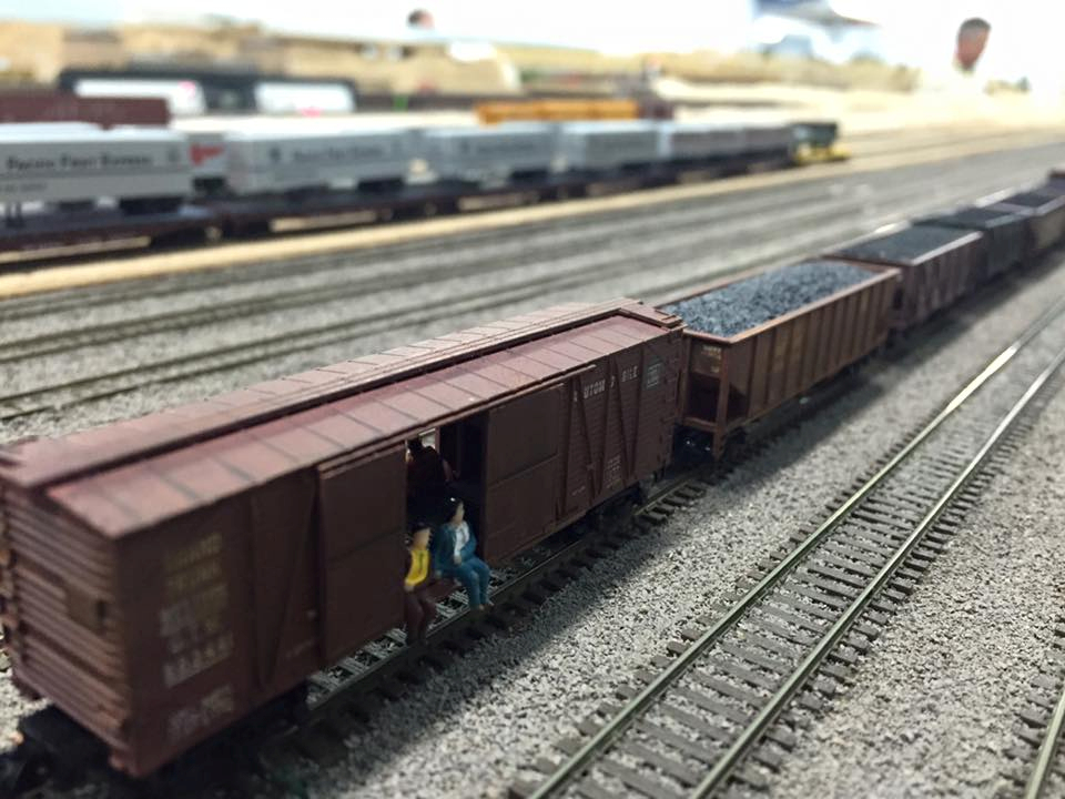 Welcome to the Los Angeles N-Scale Association, operators of East Valley Lines Model Railroad club located since 1979 in the Travel Town Museum at Griffith Los Angeles, California. View pitchers of the East Valley Lines N Scale Model Railroad club and see what they have done to their N scale layout. They operate one of the largest N-Scale layouts in the world. This is just a brief trip on the East Valley Lines' trackage. As you observe closely, there are lots of details to enjoy. This is truly a labor of love, involving countless hours, money and the talents of the many N-Scale modelers dedicated to the memory of great railroads. Brought to you to by www.krafttrains.com