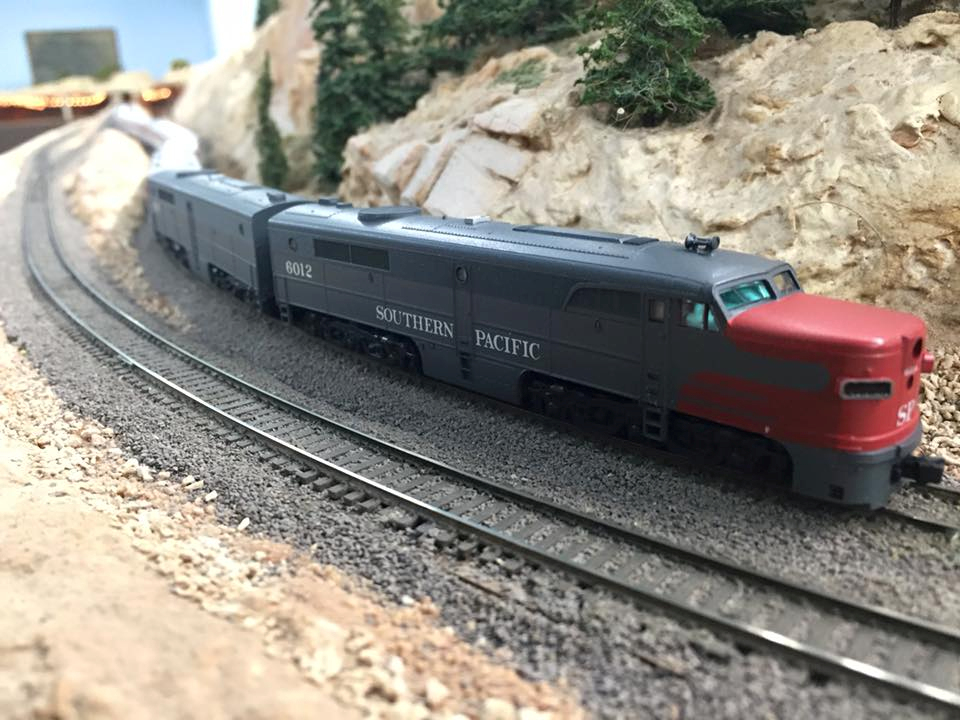 Welcome to the Los Angeles N-Scale Association, operators of East Valley Lines Model Railroad club located since 1979 in the Travel Town Museum at Griffith Los Angeles, California. View pitchers of the East Valley Lines N Scale Model Railroad club and see what they have done to their N scale layout. They operate one of the largest N-Scale layouts in the world. This is just a brief trip on the East Valley Lines' trackage. As you observe closely, there are lots of details to enjoy. This is truly a labor of love, involving countless hours, money and the talents of the many N-Scale modelers dedicated to the memory of great railroads. Brought to you to by www.krafttrains.com