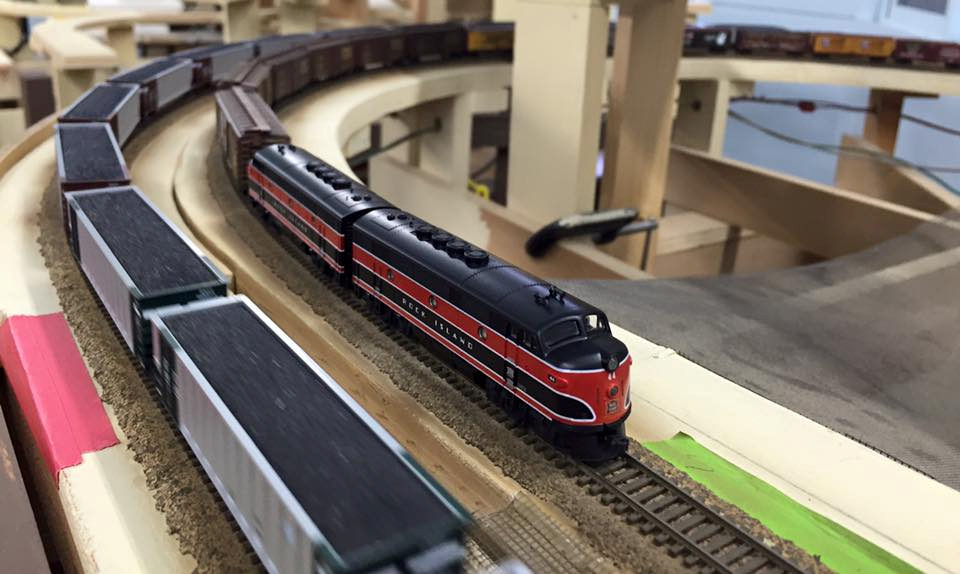 Welcome to the Los Angeles N-Scale Association, operators of East Valley Lines Model Railroad club located since 1979 in the Travel Town Museum at Griffith Los Angeles, California. View pitchers of the East Valley Lines N Scale Model Railroad club and see what they have done to their N scale layout. They operate one of the largest N-Scale layouts in the world. This is just a brief trip on the East Valley Lines' trackage. As you observe closely, there are lots of details to enjoy. This is truly a labor of love, involving countless hours, money and the talents of the many N-Scale modelers dedicated to the memory of great railroads. Brought to you to by www.krafttrains.com