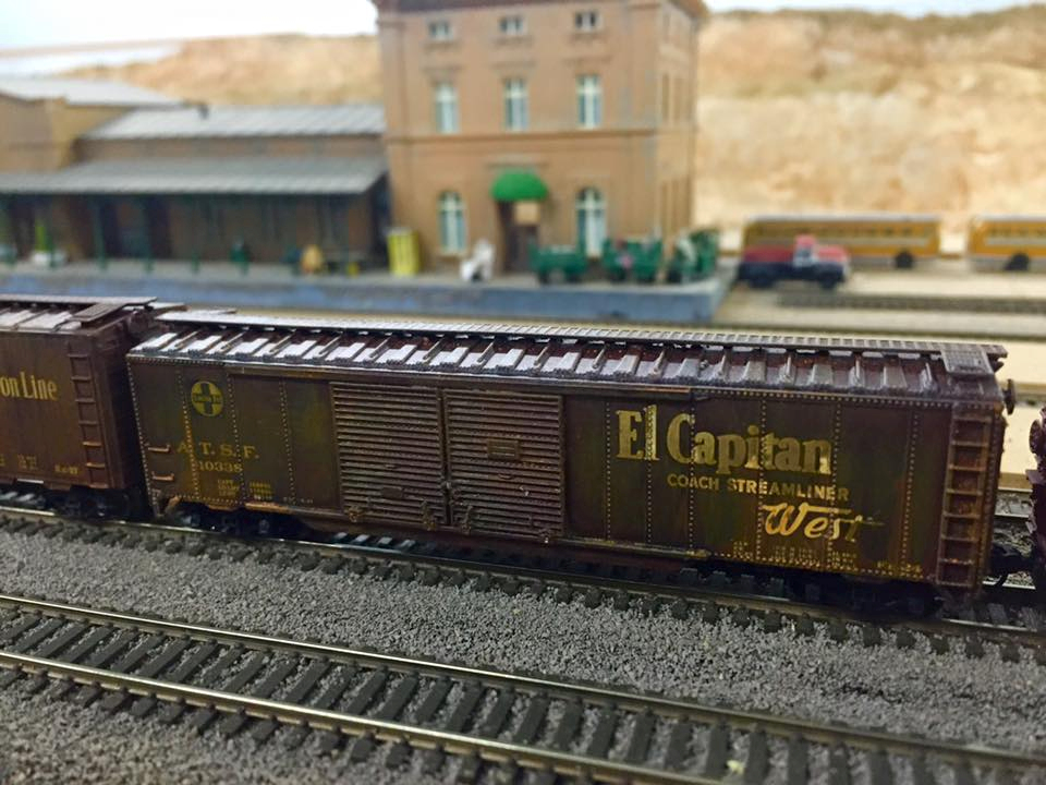 Welcome to the Los Angeles N-Scale Association, operators of East Valley Lines Model Railroad club located since 1979 in the Travel Town Museum at Griffith Los Angeles, California. View pitchers of the East Valley Lines N Scale Model Railroad club and see what they have done to their N scale layout. They operate one of the largest N-Scale layouts in the world. This is just a brief trip on the East Valley Lines' trackage. As you observe closely, there are lots of details to enjoy. This is truly a labor of love, involving countless hours, money and the talents of the many N-Scale modelers dedicated to the memory of great railroads. Brought to you to by www.krafttrains.com