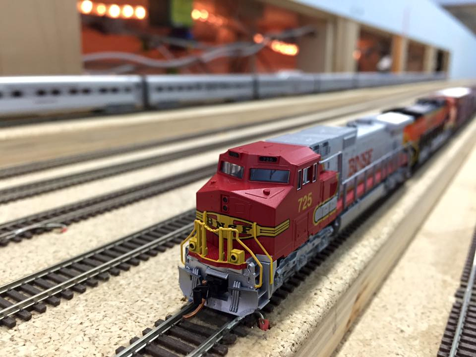 Welcome to the Los Angeles N-Scale Association, operators of East Valley Lines Model Railroad club located since 1979 in the Travel Town Museum at Griffith Los Angeles, California. View pitchers of the East Valley Lines N Scale Model Railroad club and see what they have done to their N scale layout. They operate one of the largest N-Scale layouts in the world. This is just a brief trip on the East Valley Lines' trackage. As you observe closely, there are lots of details to enjoy. This is truly a labor of love, involving countless hours, money and the talents of the many N-Scale modelers dedicated to the memory of great railroads. Brought to you to by www.krafttrains.com