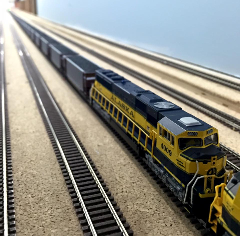 Welcome to the Los Angeles N-Scale Association, operators of East Valley Lines Model Railroad club located since 1979 in the Travel Town Museum at Griffith Los Angeles, California. View pitchers of the East Valley Lines N Scale Model Railroad club and see what they have done to their N scale layout. They operate one of the largest N-Scale layouts in the world. This is just a brief trip on the East Valley Lines' trackage. As you observe closely, there are lots of details to enjoy. This is truly a labor of love, involving countless hours, money and the talents of the many N-Scale modelers dedicated to the memory of great railroads. Brought to you to by www.krafttrains.com