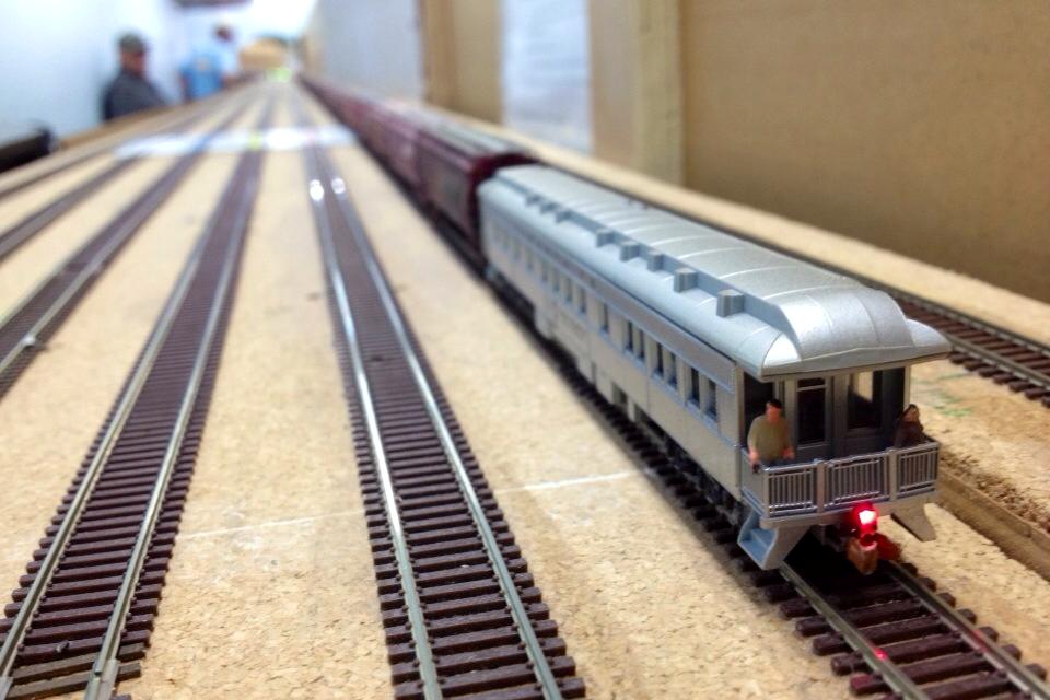 Welcome to the Los Angeles N-Scale Association, operators of East Valley Lines Model Railroad club located since 1979 in the Travel Town Museum at Griffith Los Angeles, California. View pitchers of the East Valley Lines N Scale Model Railroad club and see what they have done to their N scale layout. They operate one of the largest N-Scale layouts in the world. This is just a brief trip on the East Valley Lines' trackage. As you observe closely, there are lots of details to enjoy. This is truly a labor of love, involving countless hours, money and the talents of the many N-Scale modelers dedicated to the memory of great railroads. Brought to you to by www.krafttrains.com