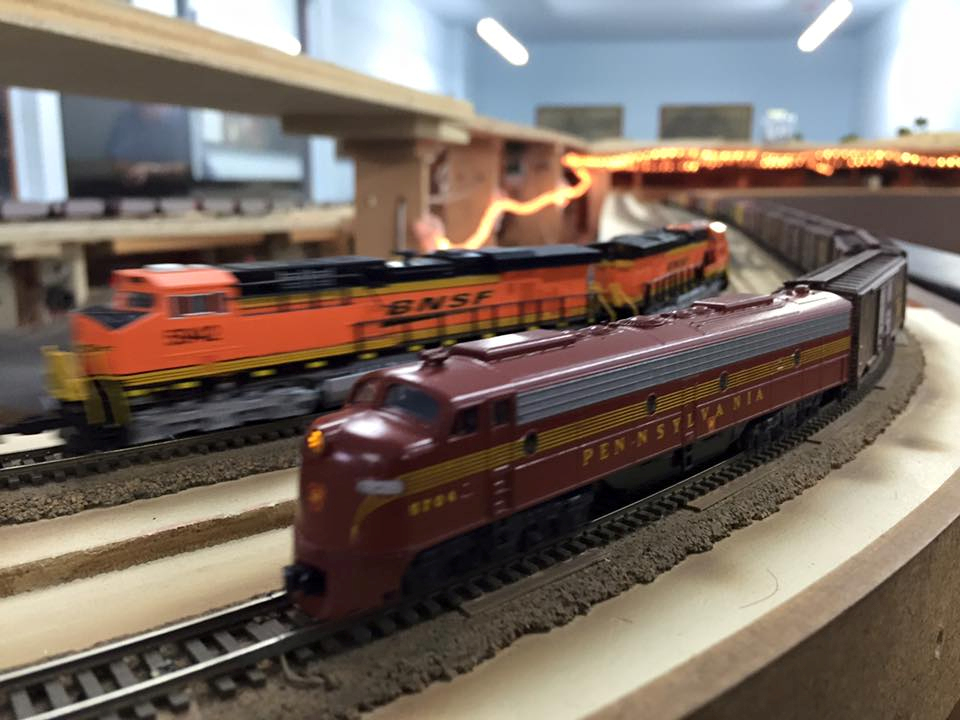 Welcome to the Los Angeles N-Scale Association, operators of East Valley Lines Model Railroad club located since 1979 in the Travel Town Museum at Griffith Los Angeles, California. View pitchers of the East Valley Lines N Scale Model Railroad club and see what they have done to their N scale layout. They operate one of the largest N-Scale layouts in the world. This is just a brief trip on the East Valley Lines' trackage. As you observe closely, there are lots of details to enjoy. This is truly a labor of love, involving countless hours, money and the talents of the many N-Scale modelers dedicated to the memory of great railroads. Brought to you to by www.krafttrains.com