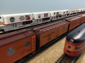 Welcome to the Los Angeles N-Scale Association, operators of East Valley Lines Model Railroad located since 1979 in the Travel Town Museum at Griffith Park. View pitchers of the East Valley Lines N Scale Model Railroad and see what they have done to their N scale layout. They operate one of the largest N-Scale layouts in the world. This is just a brief trip on the East Valley Lines' trackage. As you observe closely, there are lots of details to enjoy. This is truly a labor of love, involving countless hours, money and the talents of the many N-Scale modelers dedicated to the memory of great railroads. Brought to you to by www.krafttrains.com