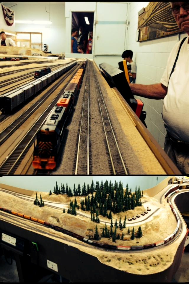 Welcome to the Los Angeles N-Scale Association, operators of East Valley Lines Model Railroad club located since 1979 in the Travel Town Museum at Griffith Los Angeles, California. View pitchers of the East Valley Lines N Scale Model Railroad club and see what they have done to their N scale layout. They operate one of the largest N-Scale layouts in the world. This is just a brief trip on the East Valley Lines' trackage. As you observe closely, there are lots of details to enjoy. This is truly a labor of love, involving countless hours, money and the talents of the many N-Scale modelers dedicated to the memory of great railroads. Brought to you to by www.krafttrains.com