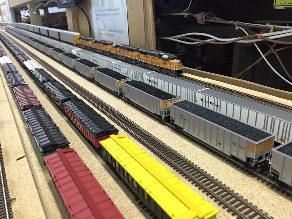 Welcome to the Los Angeles N-Scale Association, operators of East Valley Lines Model Railroad club located since 1979 in the Travel Town Museum at Griffith Los Angeles, California. View pitchers of the East Valley Lines N Scale Model Railroad club and see what they have done to their N scale layout. They operate one of the largest N-Scale layouts in the world. This is just a brief trip on the East Valley Lines' trackage. As you observe closely, there are lots of details to enjoy. This is truly a labor of love, involving countless hours, money and the talents of the many N-Scale modelers dedicated to the memory of great railroads. Brought to you to by www.krafttrains.com