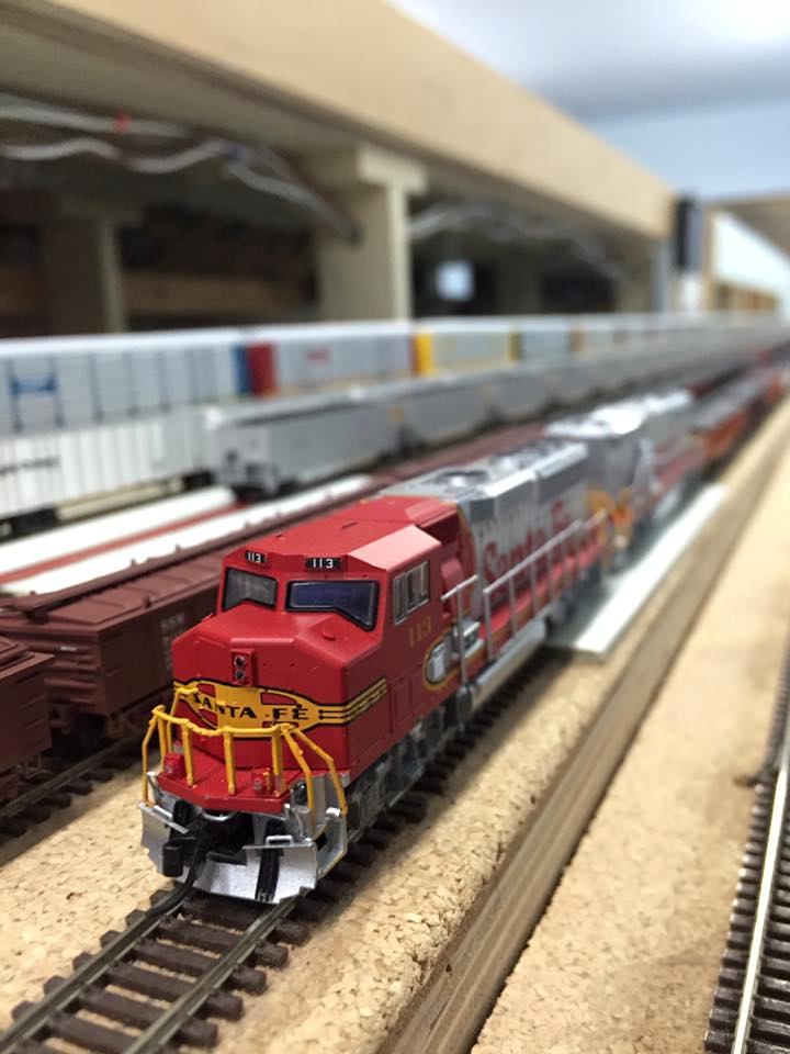 Welcome to the Los Angeles N-Scale Association, operators of East Valley Lines Model Railroad club located since 1979 in the Travel Town Museum at Griffith Los Angeles, California. View pitchers of the East Valley Lines N Scale Model Railroad club and see what they have done to their N scale layout. They operate one of the largest N-Scale layouts in the world. This is just a brief trip on the East Valley Lines' trackage. As you observe closely, there are lots of details to enjoy. This is truly a labor of love, involving countless hours, money and the talents of the many N-Scale modelers dedicated to the memory of great railroads. Brought to you to by www.krafttrains.com