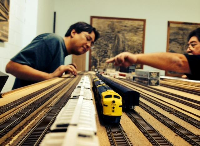 Welcome to the Los Angeles N-Scale Association, operators of East Valley Lines Model Railroad club located since 1979 in the Travel Town Museum at Griffith Los Angeles, California. View pitchers of the East Valley Lines N Scale Model Railroad club and see what they have done to their N scale layout. They operate one of the largest N-Scale layouts in the world. This is just a brief trip on the East Valley Lines' trackage. As you observe closely, there are lots of details to enjoy. This is truly a labor of love, involving countless hours, money and the talents of the many N-Scale modelers dedicated to the memory of great railroads. Brought to you to by www.krafttrains.com