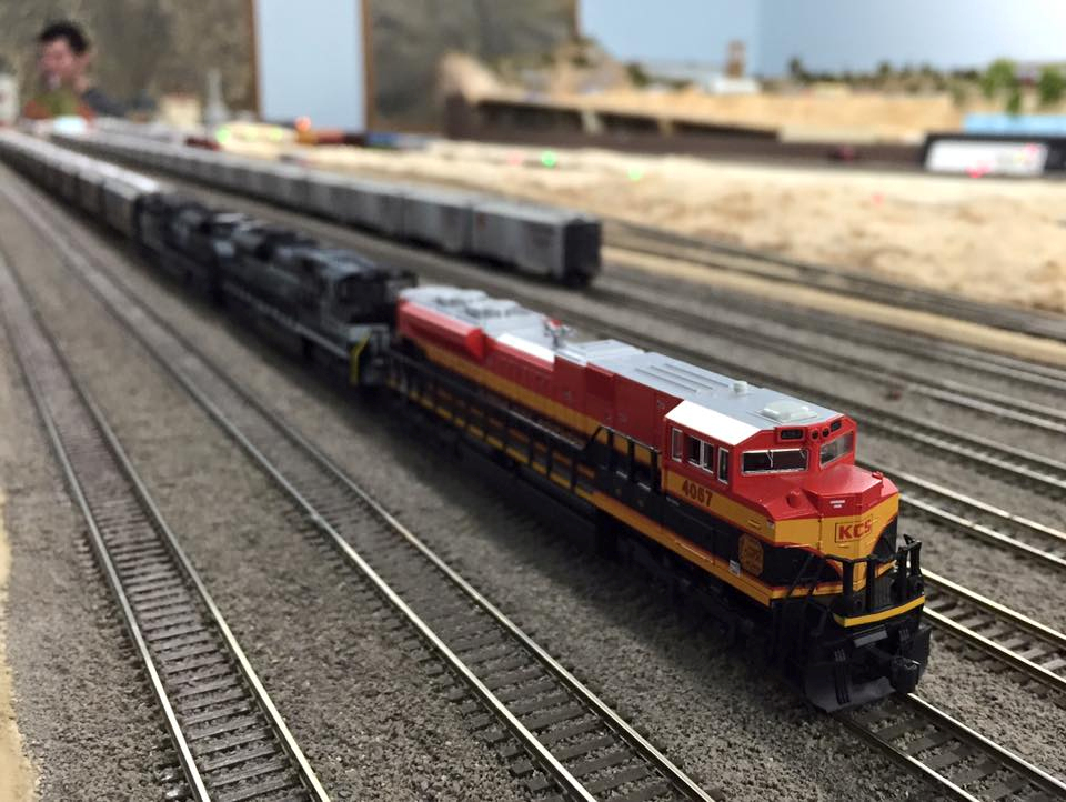 Welcome to the Los Angeles N-Scale Association, operators of East Valley Lines Model Railroad club located since 1979 in the Travel Town Museum at Griffith Los Angeles, California. View pitchers of the East Valley Lines N Scale Model Railroad club and see what they have done to their N scale layout. They operate one of the largest N-Scale layouts in the world. This is just a brief trip on the East Valley Lines' trackage. As you observe closely, there are lots of details to enjoy. This is truly a labor of love, involving countless hours, money and the talents of the many N-Scale modelers dedicated to the memory of great railroads. Brought to you to by www.krafttrains.com