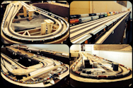 Welcome to the Los Angeles N-Scale Association, operators of East Valley Lines Model Railroad located since 1979 in the Travel Town Museum at Griffith Park. View pitchers of the East Valley Lines N Scale Model Railroad and see what they have done to their N scale layout. They operate one of the largest N-Scale layouts in the world. This is just a brief trip on the East Valley Lines' trackage. As you observe closely, there are lots of details to enjoy. This is truly a labor of love, involving countless hours, money and the talents of the many N-Scale modelers dedicated to the memory of great railroads. Brought to you to by www.krafttrains.com