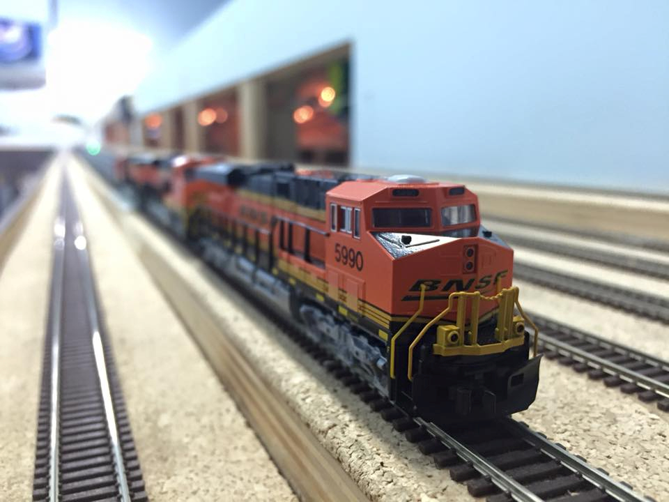 Welcome to the Los Angeles N-Scale Association, operators of East Valley Lines Model Railroad club located since 1979 in the Travel Town Museum at Griffith Los Angeles, California. View pitchers of the East Valley Lines N Scale Model Railroad club and see what they have done to their N scale layout. They operate one of the largest N-Scale layouts in the world. This is just a brief trip on the East Valley Lines' trackage. As you observe closely, there are lots of details to enjoy. This is truly a labor of love, involving countless hours, money and the talents of the many N-Scale modelers dedicated to the memory of great railroads. Brought to you to by www.krafttrains.com