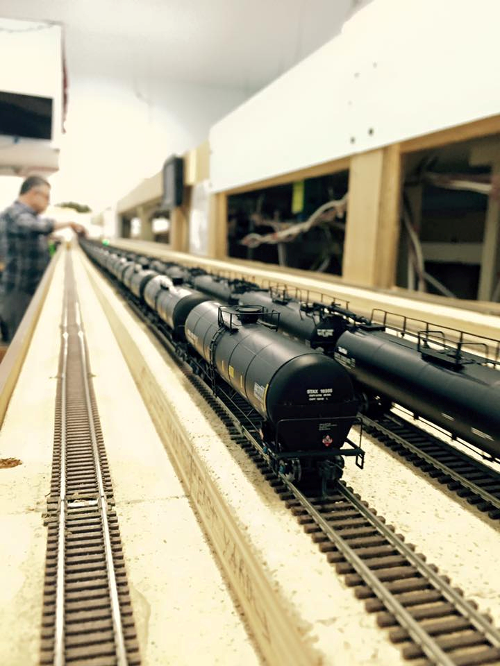 Welcome to the Los Angeles N-Scale Association, operators of East Valley Lines Model Railroad club located since 1979 in the Travel Town Museum at Griffith Los Angeles, California. View pitchers of the East Valley Lines N Scale Model Railroad club and see what they have done to their N scale layout. They operate one of the largest N-Scale layouts in the world. This is just a brief trip on the East Valley Lines' trackage. As you observe closely, there are lots of details to enjoy. This is truly a labor of love, involving countless hours, money and the talents of the many N-Scale modelers dedicated to the memory of great railroads. Brought to you to by www.krafttrains.com