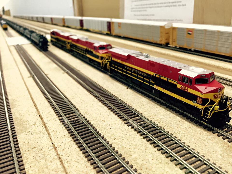 Welcome to the Los Angeles N-Scale Association, operators of East Valley Lines Model Railroad club located since 1979 in the Travel Town Museum at Griffith Los Angeles, California. View pitchers of the East Valley Lines N Scale Model Railroad club and see what they have done to their N scale layout. They operate one of the largest N-Scale layouts in the world. This is just a brief trip on the East Valley Lines' trackage. As you observe closely, there are lots of details to enjoy. This is truly a labor of love, involving countless hours, money and the talents of the many N-Scale modelers dedicated to the memory of great railroads. Brought to you to by www.krafttrains.com