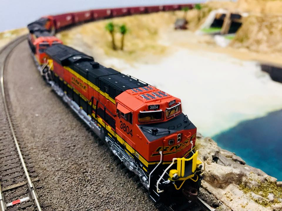 Welcome to the Los Angeles N-Scale Association, operators of East Valley Lines Model Railroad club located since 1979 in the Travel Town Museum at Griffith Los Angeles, California. View pitchers of the East Valley Lines N Scale Model Railroad club and see what they have done to their N scale layout. They operate one of the largest N-Scale layouts in the world. This is just a brief trip on the East Valley Lines' trackage. As you observe closely, there are lots of details to enjoy. This is truly a labor of love, involving countless hours, money and the talents of the many N-Scale modelers dedicated to the memory of great railroads. Brought to you to by www.krafttrains.com